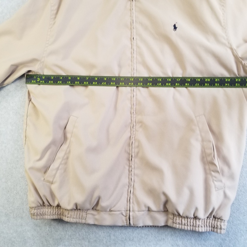 Polo Ralph Lauren Harrington Jacket Mens XLT Tall Beige Plaid Lined - Picture 7 of 10